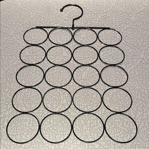 Black Scarf/Belt/Bag Organizer Hanger